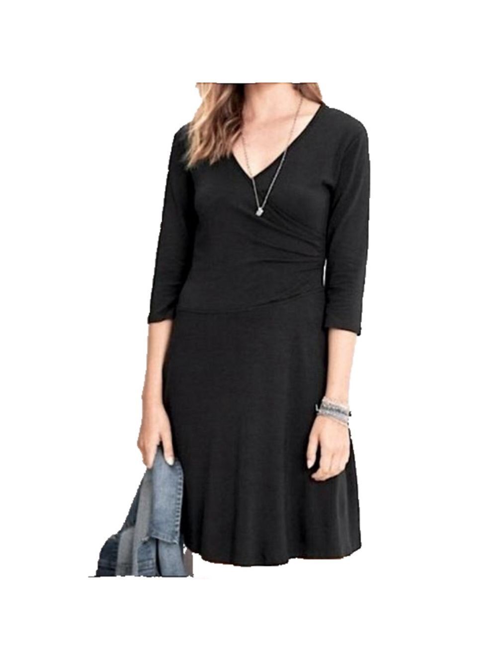 GARNET HILL Wrap Midi Dress